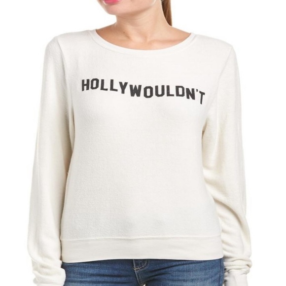Wildfox Sweaters - Wildfox hollywouldn’t sweater M off white